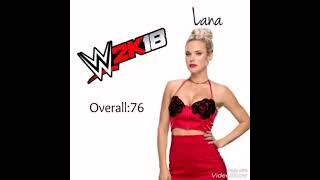 WWE 2K18 WOMEN ROSTER
