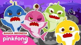 Petak Umpet Halloween Bersama Keluarga Hiu  Kartun & Lagu Halloween  Pinkfong Indonesia