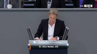 Alice WeidelAfD - Wutrede im Bundestag 07.09.22