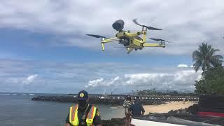 RAW Honolulu Fire Department shows off new beach drone