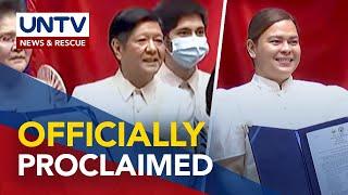 Marcos proclaimed President Sara Duterte as VP with huge win in 2022 elections