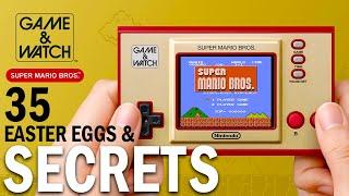 Game & Watch Super Mario Bros ALL 35 Secrets and Hidden Bits