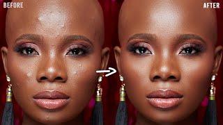 HOW to SMOOTH SKIN using FREQUENCY SEPARATION in Photoshop  Skin Retouching Tutorial