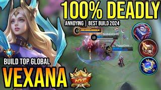 VEXANA BEST BUILD 2024  BUILD TOP GLOBAL VEXANA GAMEPLAY  MOBILE LEGENDS