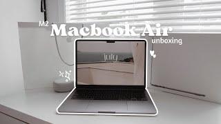 unboxing my new m2 macbook air 