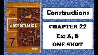 ICSE Class 7  Constructions  Chapter 22  Selina  Concise Mathematics 