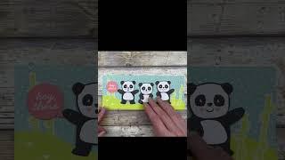 Panda Friends Card Making Kit #shorts #cardmaking #stampinup #cardkits #simplecards