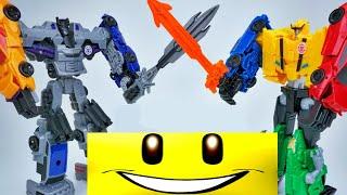 TRANSFORMERS COMBINER FORCE ULTRA BEE VS MENASOR ROBOTS IN DISGUISE BUMBLEBEE MOTORMASTER TOY