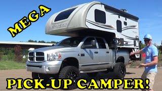 2018 Palomino HS-2902 Backpack Edition Camper on lifted 2007 Dodge Ram 2500 Tour and Review