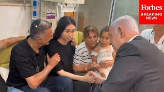 MUST WATCH Prime Minister Netanyahu Meets With Four Rescued Israeli Hostages At Hospital