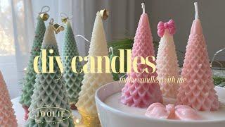 DIY Christmas Tree candle making  Nicole Molds  DIY Viral Homesense Christmas tree candle