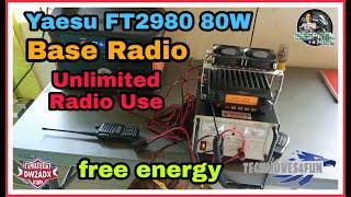 Yaesu FT2980 80W  Base Radio  UNLIMITED RADIO USE  free energy #TechMoves4Fun