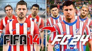 Reconstruyo al ATLÉTICO de MADRID desde FIFA 14 hasta FC 24