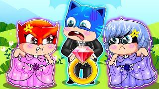 Who This Wedding Ring Belongs to? Owlette or Luna Girl - Catboys Life Story - PJ MASKS 2D