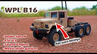 REVIEW WPL B16 UPGRADE ESC V3 MILITARY TRUCK RC