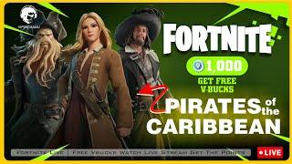  LIVE FORTNITE TODAY ITEM SHOP  *NEW* FORTNITE x PIRATES OF THE CARIBBEAN UPDATE SOON