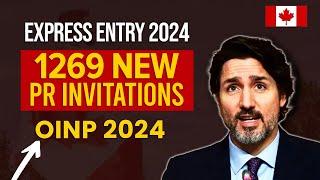 Good News  New Canada Express Entry Draw - 1269 New PR Invitations  OINP 2024