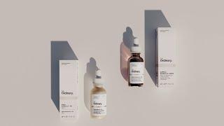 The Ordinary 3D Rendering cosmetic products for e-commerce Product Photography in 3D