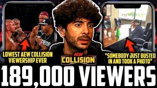 AEW Collision 189000 Viewers  LOWEST VIEWERSHIP EVER  Tony Khan SHOOTS On Shane McMahon Meeting