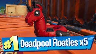 Find Deadpool Floaties at The Yacht Locations - Fortnite Battle Royale Chapter 2 Season 3 Challenge