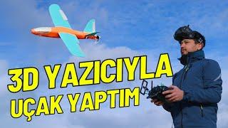 3D Yazıcıyla Model Uçak Yaptım İlk Uçuş VTOL Kaza Gölbaşı Pisti