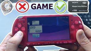 كيف تشغل العاب PSP باستخدام بطاقة الذاكرة  psp flash update memory card  stick game