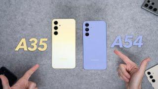 MELYIK lesz a befutó?  Galaxy A35 vs A54 összehasonlítás