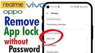 HOW TO REMOVE APP LOCK WITHOUT PASSWORD  How to Open  Unlock System App Lock If We Forgot Password