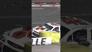 The late entry to the exit ramp strategy doesnt work well when youre driving a racecar....