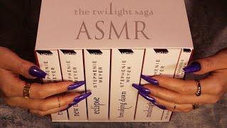 ASMR The Twilight Saga White Book Set Unboxing  soft spoken reading book tapping page turning