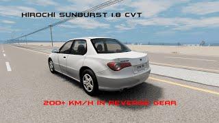 Hirochi Sunburst 1.8 Reverse Gear Top Speed - BeamNG.drive