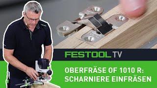 Scharniere einfräsen mit Oberfräse und Seitenanschlag Festool TV Folge 288