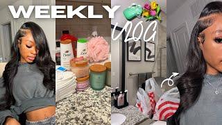 realistic week living alone  MONTHLY RESET … target run cleaning booking trips new hair