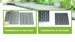 Detailed presentation of how to install Oakio composite Deck Tiles