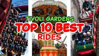 Top 10 rides at Tivoli Gardens - Copenhagen Denmark  2022