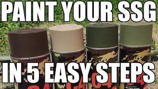 HOW TO PAINT your Novritsch SSG 10 or any other Airsoft in 5 EASY Steps