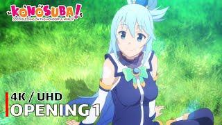 KonoSuba - Opening 1 【fantastic dreamer】 4K  UHD Creditless  CC