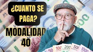 CUANTO SE PAGA EN MODALIDAD 40