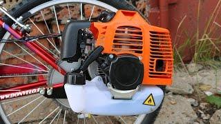 Установка двигателя на велосипед  Сборка мотовелосипеда MOTAX Lampa