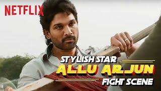 Allu Arjun Fight Scene  Ala Vaikunthapurramloo  Netflix India