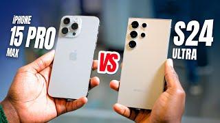 CHOOSE WISELY  Galaxy S24 Ultra Vs iPhone 15 Pro Max With IOS 18