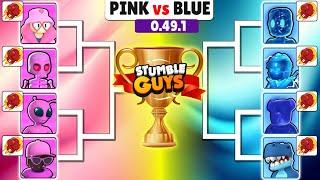 PINK vs BLUE Skins 0.49.1  FIRE PUNCH EMOTE  Stumble Guys Tournament