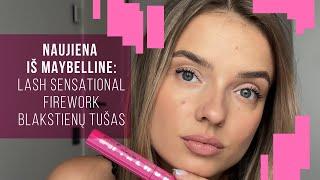 NAUJIENA - MAYBELLINE LASH SENSATIONAL FIREWORK blakstienų tušas #DrogasLietuva