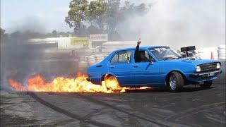 свап V8 ДЫМ ОГОНЬ и ИСКРЫ из-под колёс. Burnouts Australia