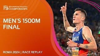 INVINCIBLE Ingebrigtsen  Mens 1500m final replay  Roma 2024