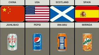 Soft drinks from different countries