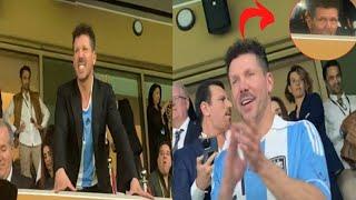 Viral Diego Simeone Atletico manager react to Messi goal & Argentina world cup Against france