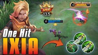 NEW BUILD IXIA 2023 CRAZY ONE HIT DAMAGE - MOBILE LEGENDS