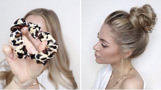 ПРОСТОЙ НЕБРЕЖНЫЙ ПУЧОК ЗА 2 МИНУТЫ  2 - MIN EASY MESSY BUN TUTORIAL