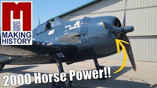 Caution Lots of horsepower and sound F6F-5 Hellcat start-up to landing.#aviation #wwii #warbird